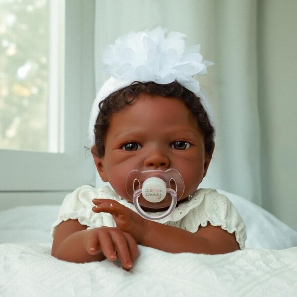 Lifelike Black Reborn Baby Dolls Girl- 20 Inch Realistic African